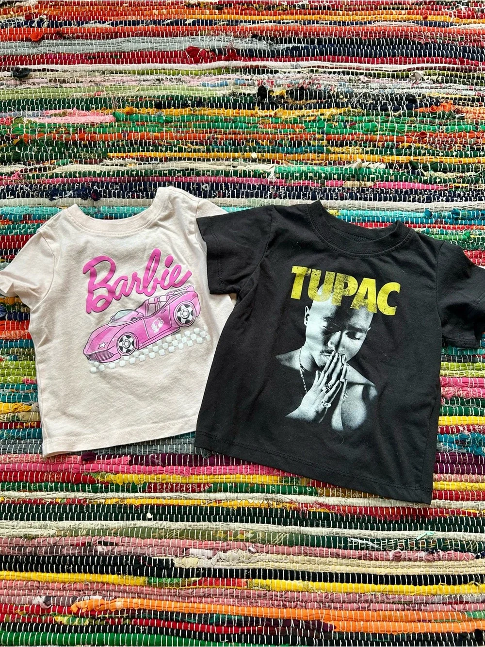 Barbie & Tupac Graphic Kids Tee Bundle 18 MOS